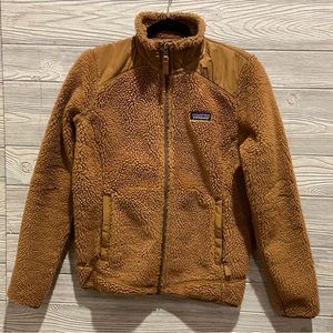 PATAGONIA Women’s Brown Synchilla High Pile Fleece Jacket Medium